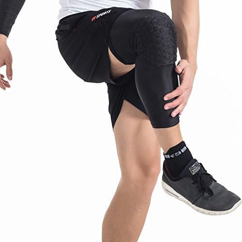 DGYAO Protective Compression Knee Honeycomb Pad Crashproof Football Basketball Leg Sleeve Sports Kneepad Protector Knee Brace