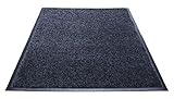 Guardian Platinum Series Indoor Wiper Floor Mat, Rubber with Nylon Carpet, 3'x10', Grey