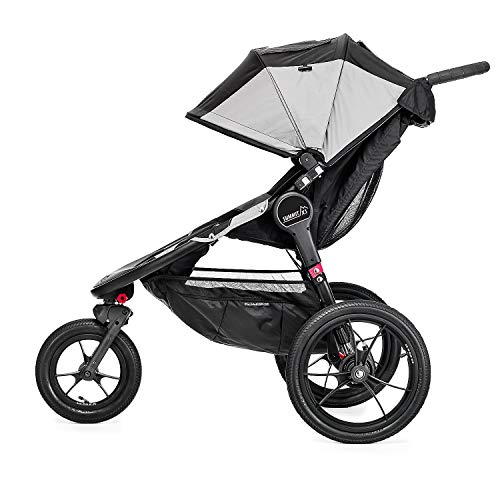 Baby Jogger Summit X3 Jogging Stroller - 2016 | Air-Filled Rubber Tires | All-Wheel Suspension | Quick Fold Jogging Stroller, Black/Gray