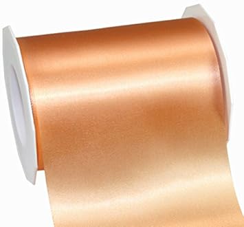 Adria Satin Tischband Tischlaufer Farbe Apricot Rolle 25m X