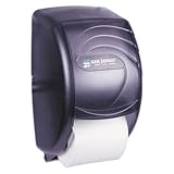 San Jamar Duett Toilet Tissue Dispenser, 7 1/2 x 7 x 12 3/4, Black Pearl (R3590TBK)