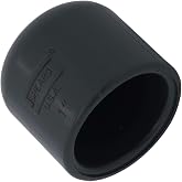 Drip Depot Schedule 80 PVC Slip End Cap, Size: 1" | Closes off PVC Pipe, Plain End Fitting, Schedule 80 Rated, Made in USA, Solvent Weld Slip