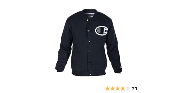 black champion varsity jacket