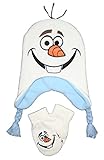 Disney Frozen Olaf Winter Beanie Hat & Mittens Set Toddler 2T - 4T