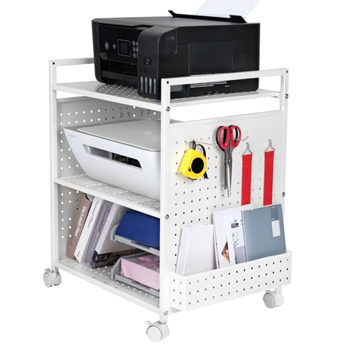 Mythinglogic 3 Tier Rolling Printer Stand