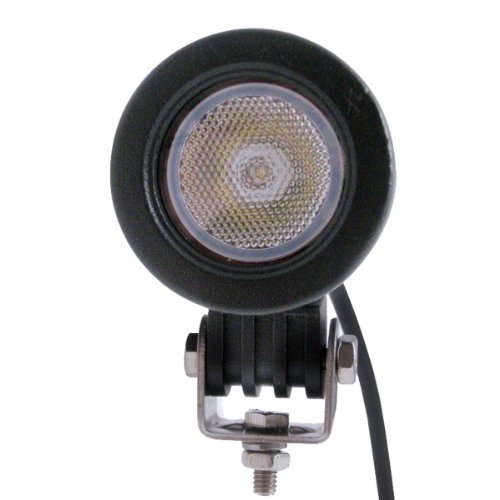 TMH 10w Cree LED Work Light Round Shape 60 Degree Flood Beam Lamp Off-road, 4wd, 4x4, Utv, Sand Rail, Atv, Suv, Motorbike, Motorcycle, Bike, Dirt Bike, Bus, Trailer, Truck, Train, Mining Truck, Excavator, Bulldozer, Crane, Road Roller, Fork Lift, Fire Eng