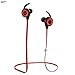 Bluetooth Headphones, GJT E10 V4.1 Wireless Sports Earphones with Mic Bluetooth Headsets Lightweight Sweatproof In Ear Noise Cancelling Earbuds Secure Fit for Gym&Sports (Red)
