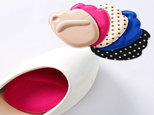 Doptou 3 Pairs Ball of Foot Cushions Metatarsal Gel Pads for High Heels,Relief Pain for Women Insoles(Random Color)