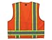 Ergodyne GloWear 8248Z ANSI Two-Tone Surveyors Reflective Safety Vest, Orange, Small/Medium