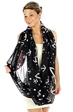 Ocean Side Nautical Anchor Print Fashion Infinity Scarf (Navy)