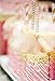 Gold and Pink Straw Mix Star Dots Chevron Stripe 125 Pk
