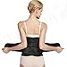 NeoTech Care Adjustable Double Pull Lumbar Brace/Lower Back Belt (Black, Size M)
