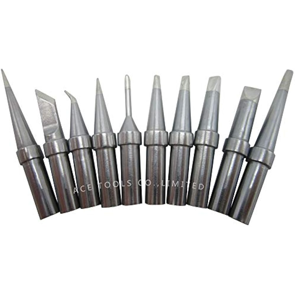 10 PCS Weller ET Replacement Soldering Tips For WES51/50, WESD51, PES51