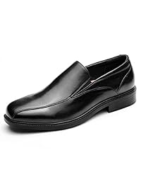 Zapatillas de hombre negro para vestir de estilo clásico y formal.