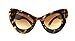 Bold Oversized Women's Cat Eye High Fashion Sunglasses
