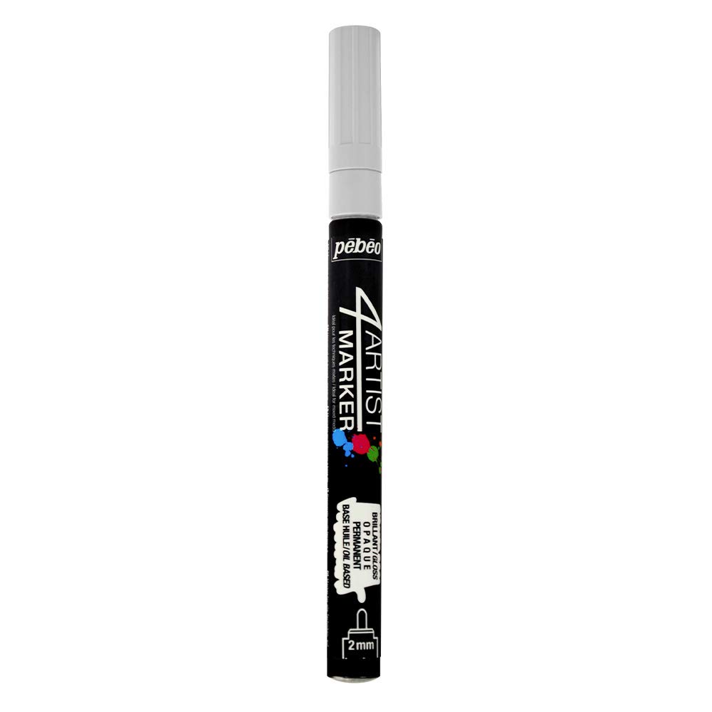 Pebeo 4Artist White Marker - 2mm, Round