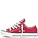 Converse Unisex-Child Chuck Taylor All Star Canvas Low Top Sneaker, red, 9 M US Toddler