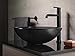 Delta Trinsic Vessel Sink Matte Black Bathroom Faucet 1 Hole, Single Hole Bathroom Sink Faucet for Vanity, Matte Black 759-BL-DST