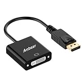Display Port to DVI Adapter,Anbear DisplayPort DP to DVI-I Adapter Converter (Male to Female) for DisplayPort Enabled Desktops and Laptops to DVI Converter Connect Displays