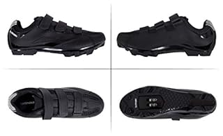 Tommaso Montagna 100 Men's Mountain Bike MTB Spin Cycling Shoe Compatible with SPD Cleats Black - 44