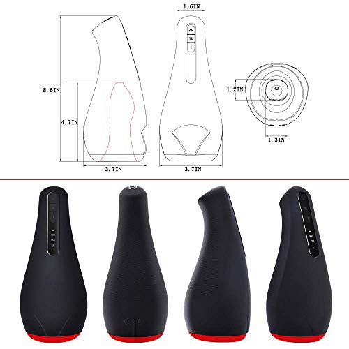 Multi Functional Vibrating Massaging Toy Handheld Waterproof Professional Personal Heat Massager Automatic Best Gift for Men Sports Recovery Stress Muscle Pain Relief Cordless Calf Massage Tool