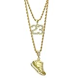 Mens Gold Plated HipHop Retro 11 