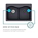 Elkay Quartz Classic ELGULB3322MC0 Equal Double Bowl Undermount Sink with Aqua Divide, Mocha