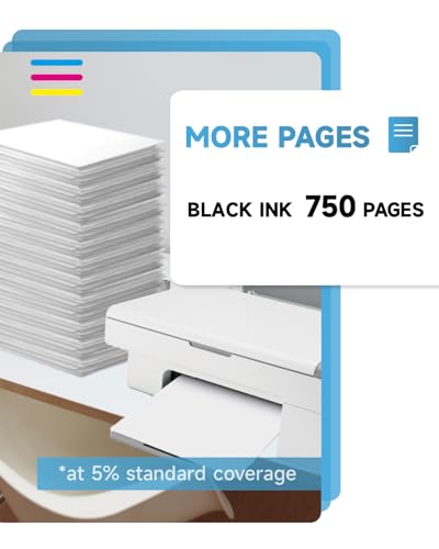 303 XL Black Ink Cartridges – 2 x 750 Pages, 303 Black Cartridge Replacement for HP 303 Original Black, 303XL for Envy Photo 7134 7830 6232 6230 7130 6220 6234 7100 7155 7800 7833 4 785 5 7864