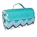 yodo Outdoor Water-Resistant Picnic Blanket Tote,Spring Summer Stripe