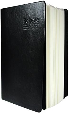 Littfun Leather Journals Thick Writing Notebook Soft Cover Journal 360 Sheets Lined Diary for Men Women (White Edge Blank Paper)