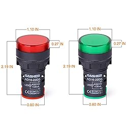 GASHER 12V/24V/110V 20mA Energy Saving Indicator