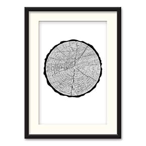 Black Paper Framed for Living Room Bedroom Abstract...