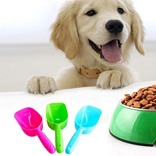 Durable Plastic Pet Feeding Shovel Universal Dogs Cats Food Feeder Scoop Shovel Spade Dishes Tool Pet Supplies
