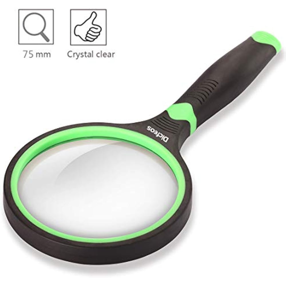 Shatterproof 3.5X Magnifying Glass For Reading And Hobbies, 75mm Non