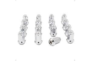 Wheel Accessories Parts 16 Pcs M10x1.25 Thread Bulge Acorn 1.26" Long Lug Nuts Chrome 14mm Hex Fits Artic Cat Prowler Pro XT ｜ Can-Am Renegade ｜ Honda Four Trax ｜ Yamaha Kodiak