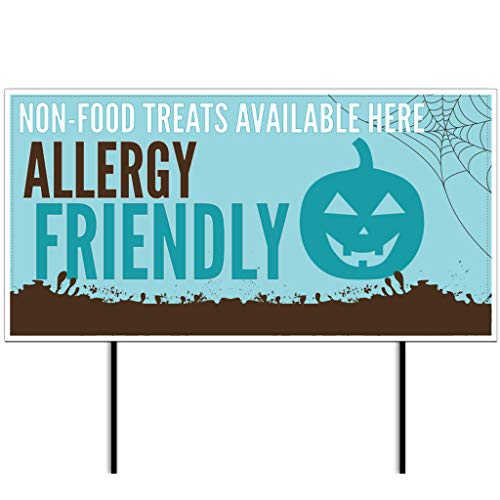 VICTORYSTORE.COM Teal Pumpkin Allergy Friendly Halloween Yard Sign 12