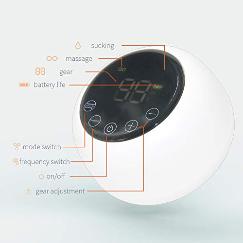 Double Electric Breast Pump, Msestp Portable Breastfeeding Pump with LED Display, Pain Free, Strong Suction FDA BPA-Free with Baby Grooming Kit