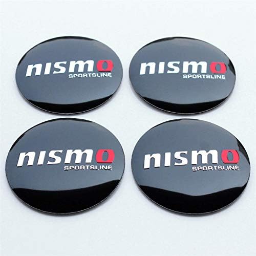 jinyuyuanshangmao 4×56mm NISMO Sports Racing Wheel Center Caps Hub Caps Emblem Sticker Badge Decal