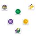 JOYIN 96 Pieces Mardi Gras Beads Beaded Necklace with 192 Temporary Tattoos Mardi Gras Party Favors Accessory and Supplies