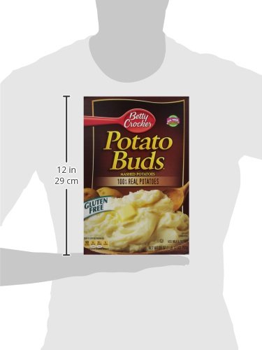 BETTY CROCKER GLUTEN FREE, 100% REAL POTATO BUDS, 28 OZ (PACK OF 6)