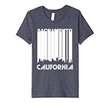 unisex-child Retro 1970's Sacramento California Downtown Skyline T-Shirt 4 Heather Blue
