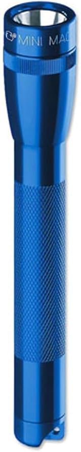 Maglite Mini AA Torch 14 Lumen Blue M2A11H with Holster and 2 Batteries