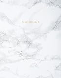 Notebook: Elegant White Marble with Gold Lettering - Marble & Gold Journal | 150 College-ruled Pages | 8.5 x 11 - A4 Size (Marble and Gold Collection - Journal, Notebook, Diary, Composition Book) by