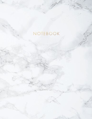 Notebook: Elegant White Marble with Gold Lettering - Marble & Gold Journal | 150 College-ruled Pages | 8.5 x 11 - A4 Size (Marble and Gold Collection - Journal, Notebook, Diary, Composition Book) by Shady Grove Notebooks