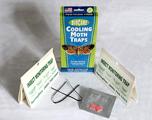 BioCare | Superior Codling Moth Traps with Pheromone Lures (Contains 8 Complete Traps) | Non-Toxic & Pesticide Free | Child & Pet Friendly| Made in USA