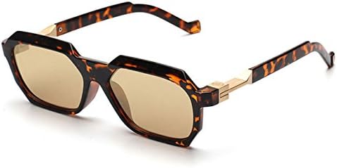 Konalla Vintage Sunglasses Rectangular Geometric Frame Unisex glasses UV400