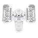 SANSI LED Outdoor Motion-Activated Security Lights, 27W (200W Equiv.) 2700lm, 5000K Daylight, Waterproof Flood Light with Adjustable Head, 5 Year Warranty, White