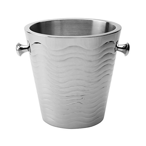 Elegance 72720 Ripple Wave Stainless Steel Bucket, 9