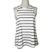 Summer Stripe Vest,Hemlock Women Sleeveless Blouse T Shirt Casual Tank Tops (L, White)