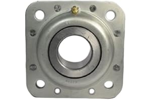 Peer Bearing ST491A Agriculture Bearing, Flanged Disc, Relubricable, Four Bolts, Two Triple Lip Seals, 1-3/4" Round Shaft, 4" OD, 1-11/16" Inner Ring Width, 5" Outer Flange Width